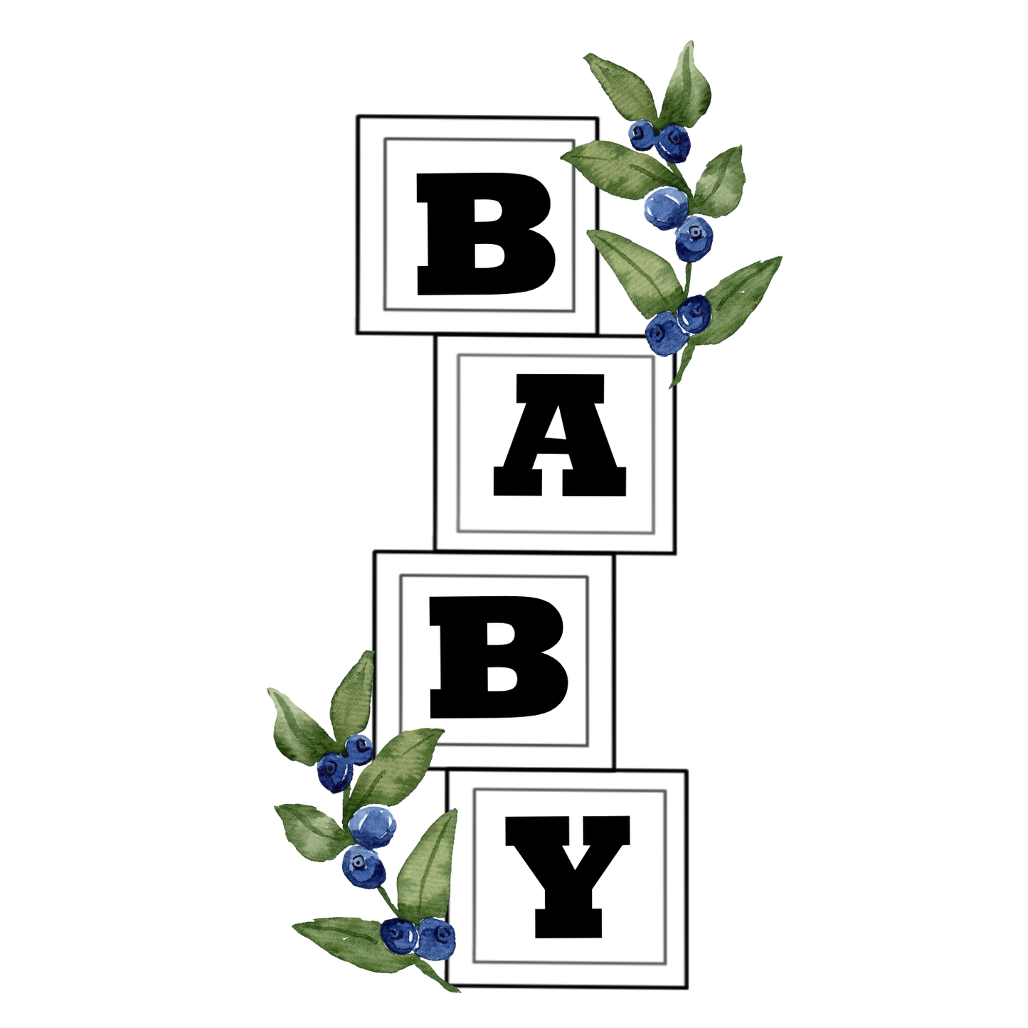 Floral Stacked Baby Block Cookie Cutter