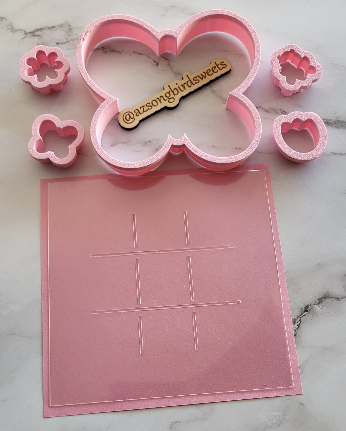 Butterfly Tic Tac Toe Board Kit