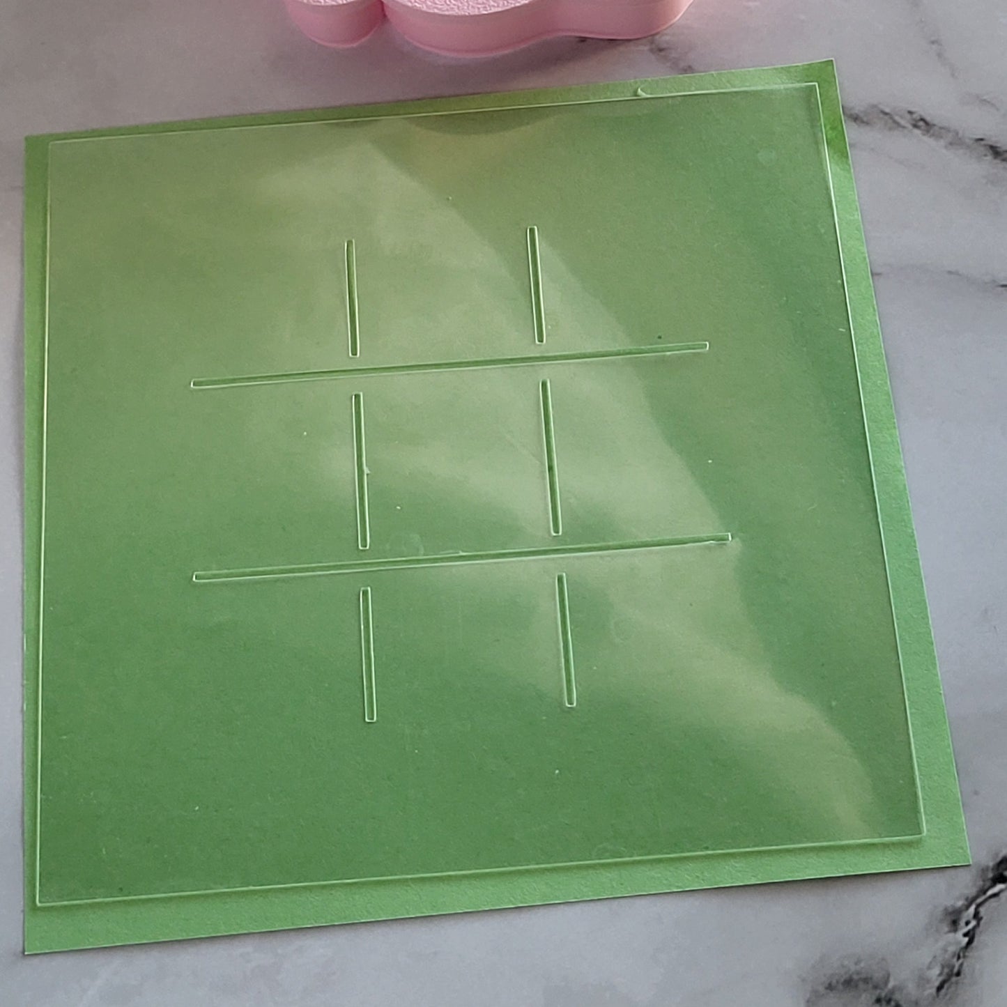 Tic Tac Toe Shamrock Cookie Cutter with mini cutters and stencil