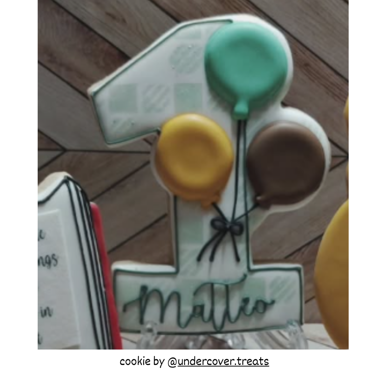 Number Cutter with Balloons