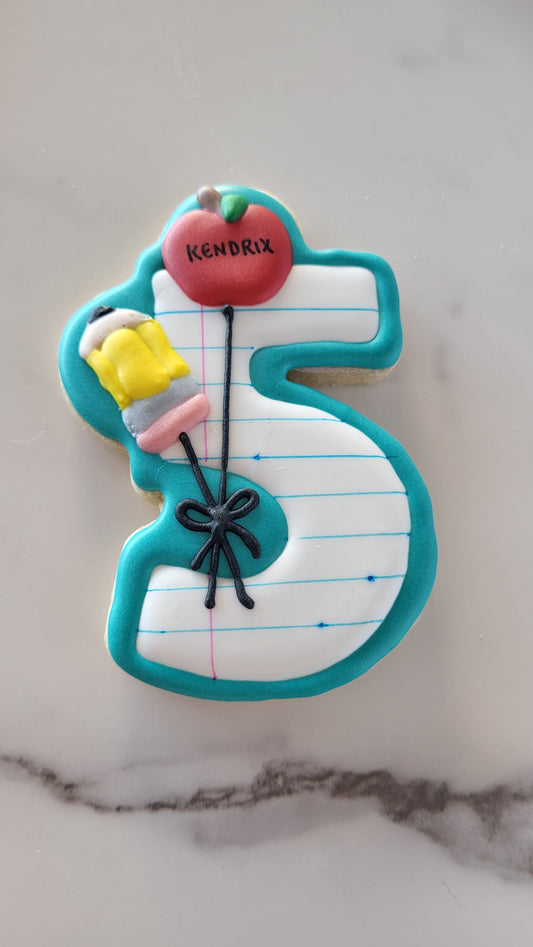 Number Cutter with Balloons