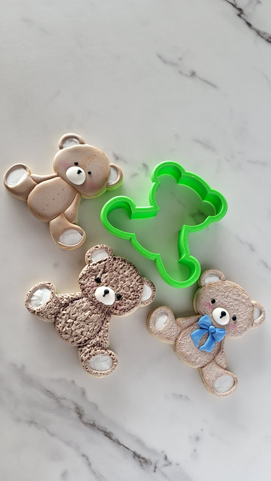 Sitting Teddy Bear Cookie Cutter
